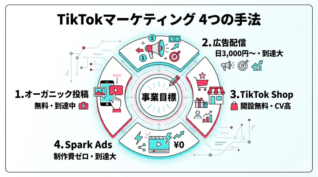 TikTokマーケティング 4つの手法