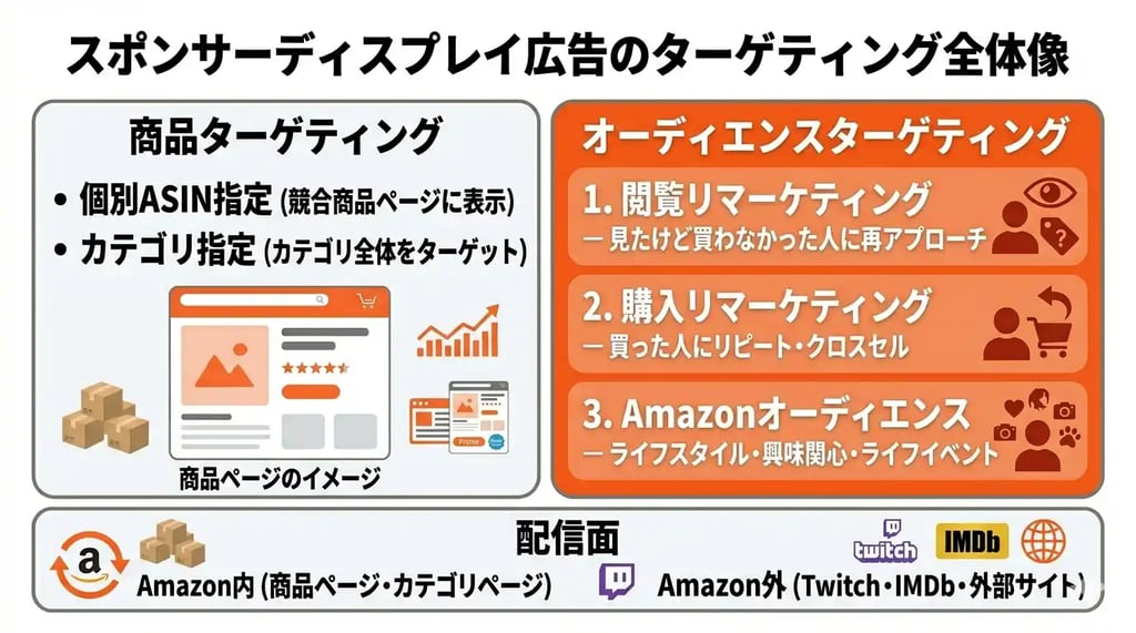 スポンサーディスプレイ広告のターゲティング全体像