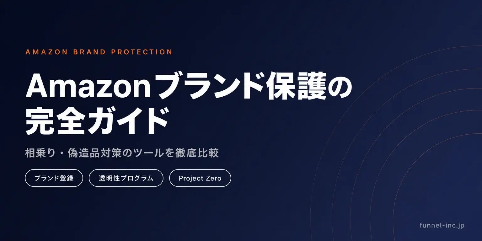 Amazonブランド保護の完全ガイド 相乗り・偽造品対策から透明性プログラム・Project Zeroまで