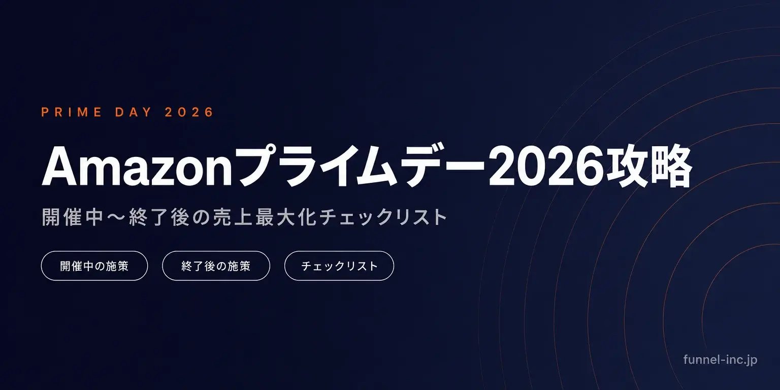 Amazonプライムデー2026攻略 開催中〜終了後の売上最大化チェックリスト