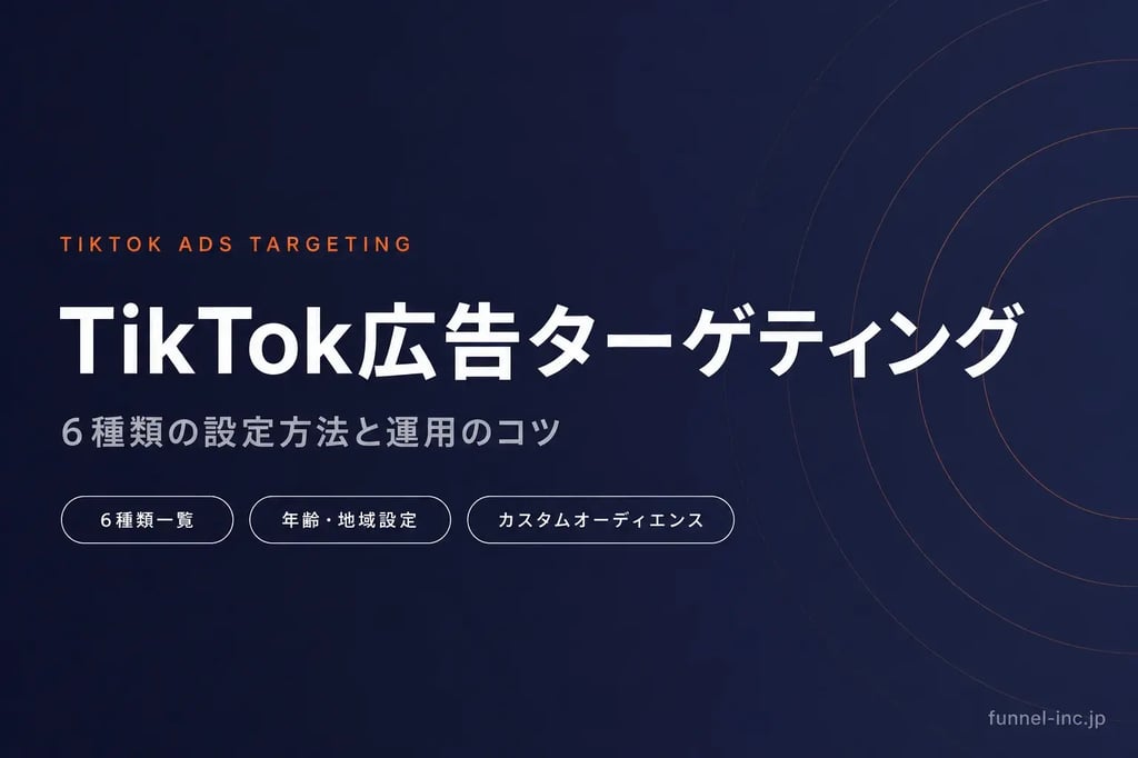TikTok広告ターゲティング完全ガイド 6種類の設定方法と運用のコツ