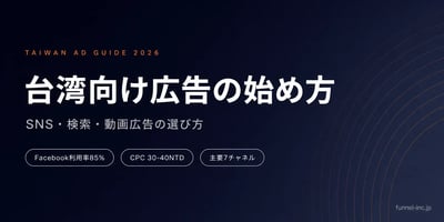 台湾向け広告の始め方2026｜SNS・検索・動画広告の選び方ガイド