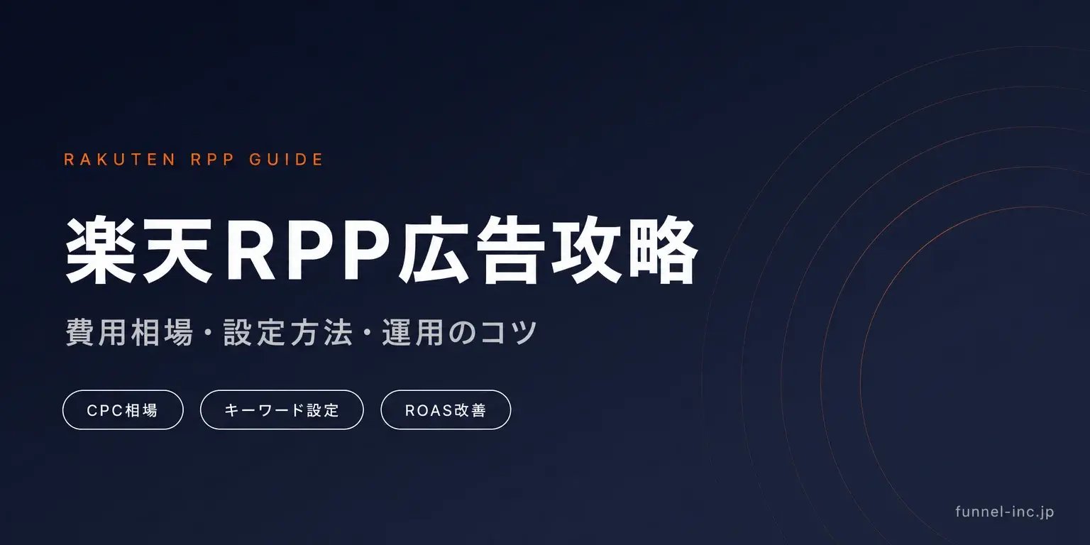 楽天RPP広告完全ガイド｜費用相場・CPC目安・設定手順と運用のコツ