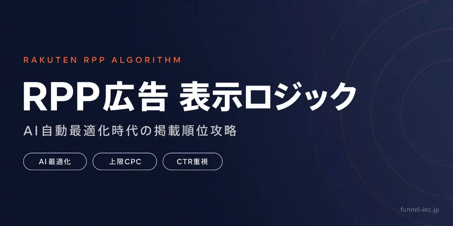 楽天RPP広告の表示ロジック完全ガイド AI自動最適化の仕組みと上位表示のコツ