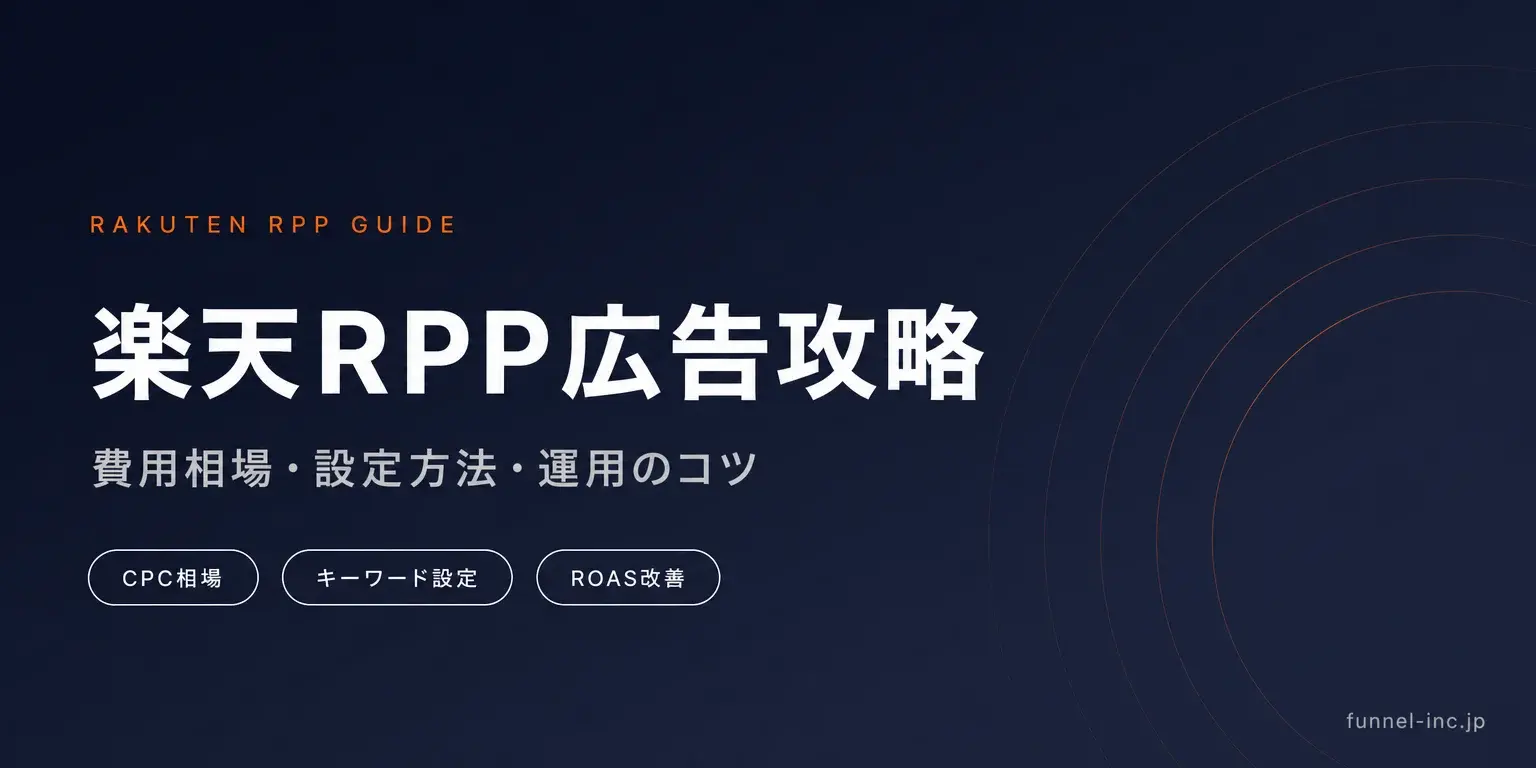 楽天RPP広告完全ガイド｜費用相場・CPC目安・設定手順と運用のコツ