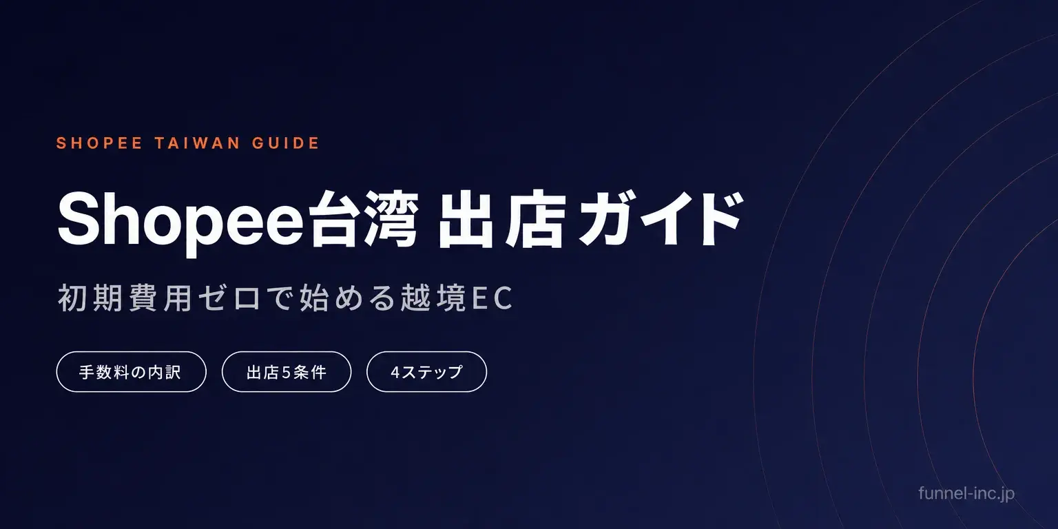 Shopee台湾出店ガイド｜手数料・越境ECの始め方と必要な準備