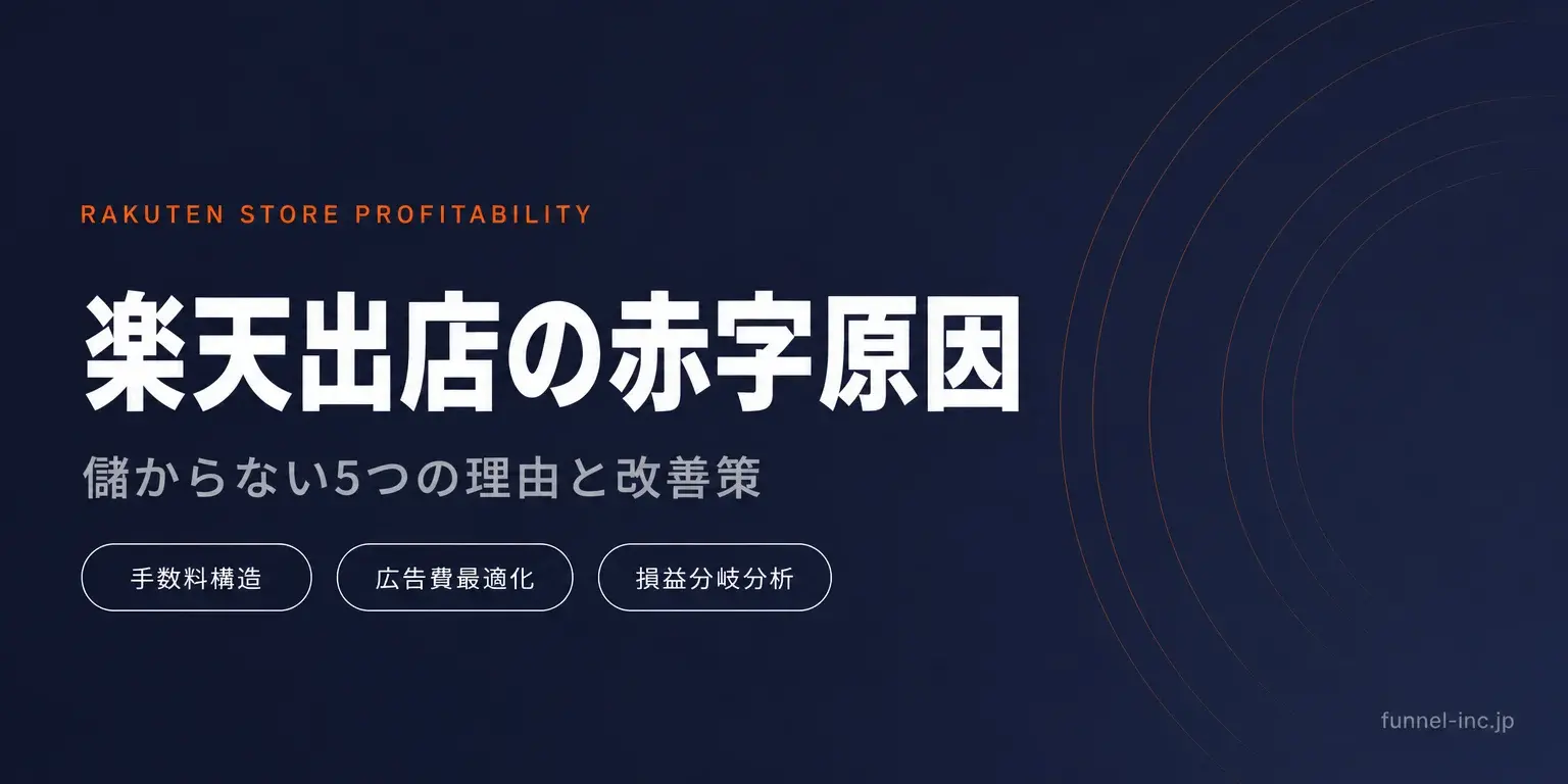 楽天出店が儲からない5つの原因と改善策