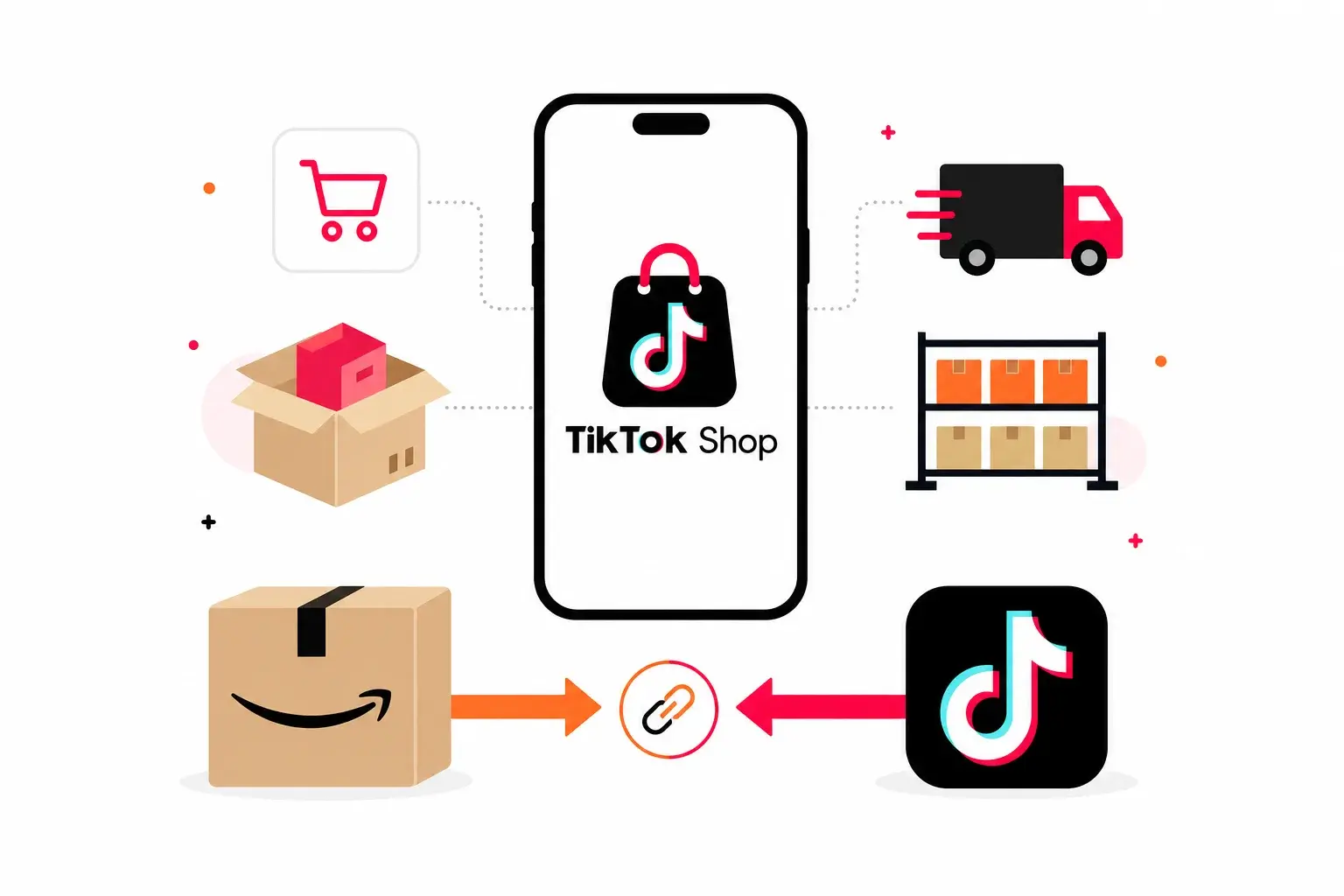 TikTok Shop出店支援サービス Amazon在庫連携対応